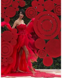 Tepih Alyssa Patchwork Red Beauty 100x100cm