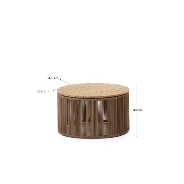 Stolić za kavu Dandara Beige Ø 70 cm