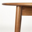 Stol Twist Round Walnut 120/160x120 cm