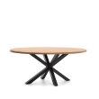 Stol Argo Round Acacia Black Steel Ø 150 cm