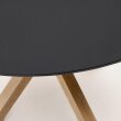 Stol Argo Round Frosted Black Wood Steel Ø 150 cm