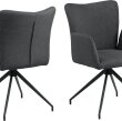 Stolica s rukonaslonom Laura Dark Grey, set od 2