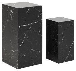 Pomoćni stolić Dice Marquina Black, set od 2