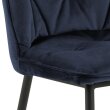 Stolica Brooke Velvet MIdnight Blue, set od 2