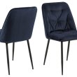 Stolica Brooke Velvet MIdnight Blue, set od 2