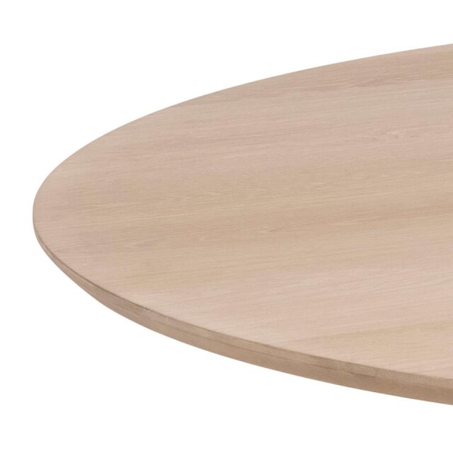 Stol Christo Round White Oiled Oak