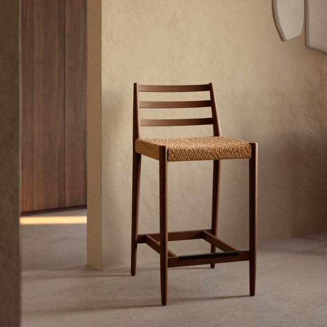 Barska stolica s naslonom Analy Brown