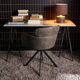 Blagavaonska stolica Fenne Swivel Black/Grey