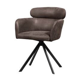 Blagavaonska stolica Fenne Swivel Black/Grey