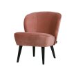 Fotelja Sara Velvet Pink