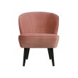 Fotelja Sara Velvet Pink