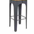 Barski stol Up-High Dark Grey