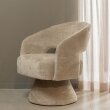 Fotelja Ebba Swivel Chenille Natural