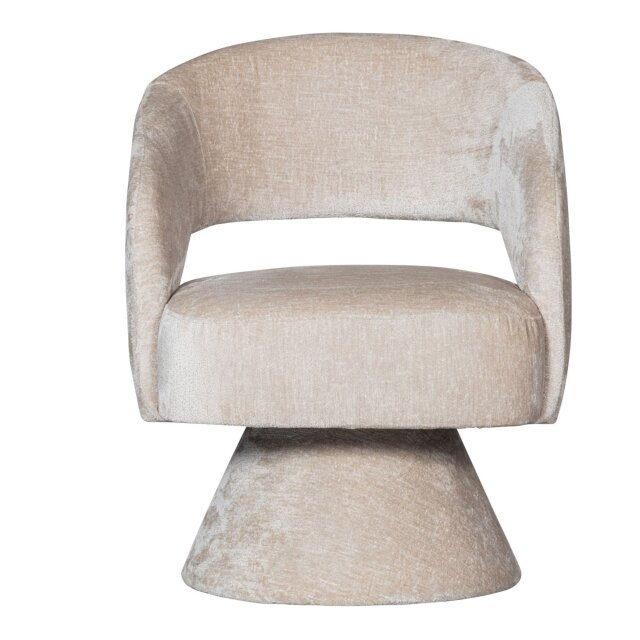 Fotelja Ebba Swivel Chenille Natural