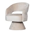 Fotelja Ebba Swivel Chenille Natural