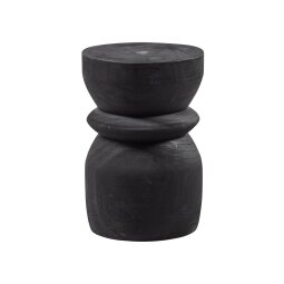 Tabure Bikkel Black 40xØ28 cm