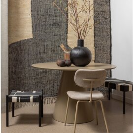 Tabure Jessy Mango Wood Black White