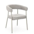 Blagavaonska stolica Giaele Warm Grey Taupe, set od 2 kom