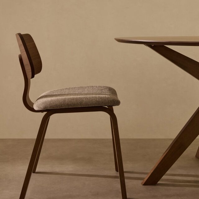 Blagovaonska stolica Gena Walnut Chenille
