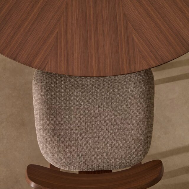 Blagovaonska stolica Gena Walnut Chenille