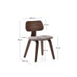 Blagovaonska stolica Gena Walnut Chenille