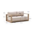 Dvosjed Ambra Natural 174 cm