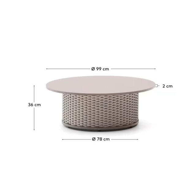Stolić za kavu Sedalis Taupe Ø99 cm