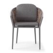 Fotelja s rukonaslonom Muses Dark Grey