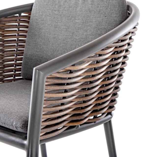 Fotelja s rukonaslonom Muses Dark Grey