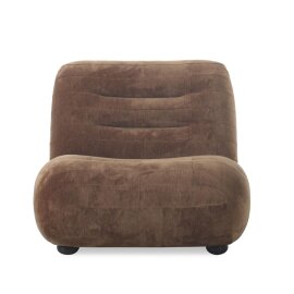 Fotelja Wyatt Velours Cognac