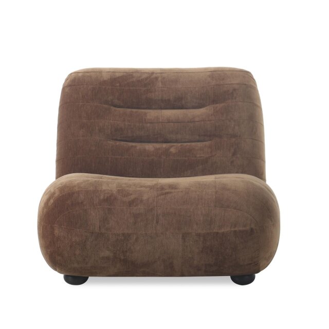 Fotelja Wyatt Velours Cognac