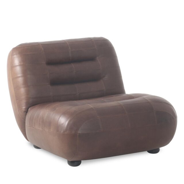 Fotelja Wyatt Wax Leather Chocolate