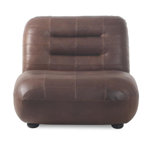 Fotelja Wyatt Wax Leather Chocolate