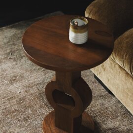 Pomoćni stolić Tondo Walnut