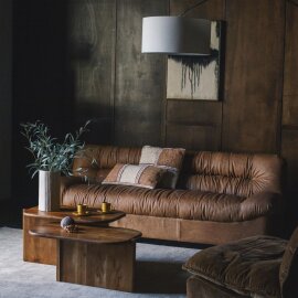 Sofa Douglas Wax Leather Cognac