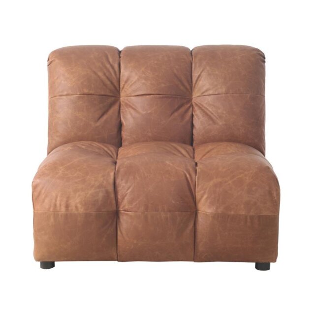 Element s naslonom Leather Cognac