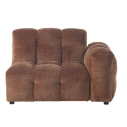 Sofa element s desnim rukonaslonom Velours Cognac