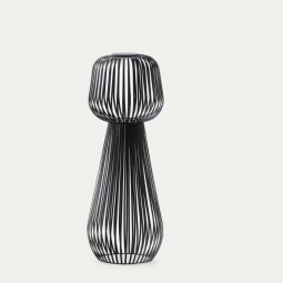 Podna lampa Reiba Black