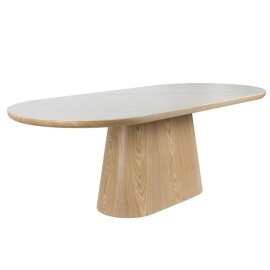 Blagovaonski stol Almira Oval 180 Oak