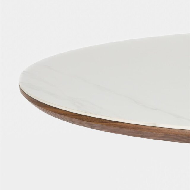 Blagovaonski stol Almira Oval 180 Walnut