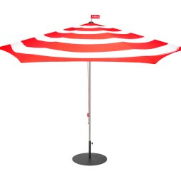 Suncobran Stripesol Red ø350 cm + crna baza
