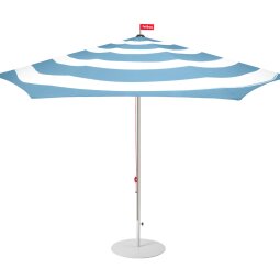 Suncobran Stripesol Wave Blue ø 350 cm + siva baza