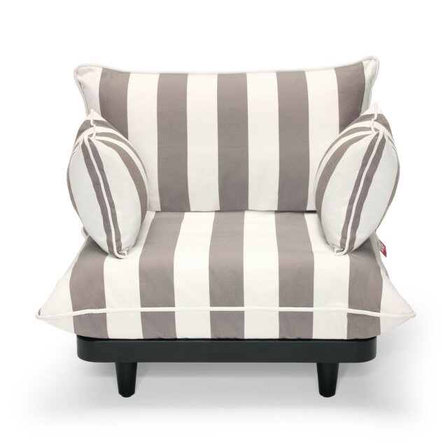 Fotelja Paletti s rukonaslonom Brown/White
