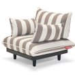 Fotelja Paletti s rukonaslonom Brown/White