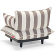 Fotelja Paletti s rukonaslonom Brown/White