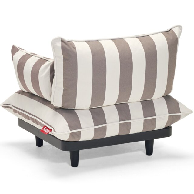 Fotelja Paletti s rukonaslonom Brown/White