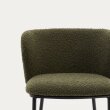 Blagovaonska stolica Ciselia Green Bouclé