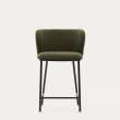 Blagovaonska stolica Ciselia Green Bouclé