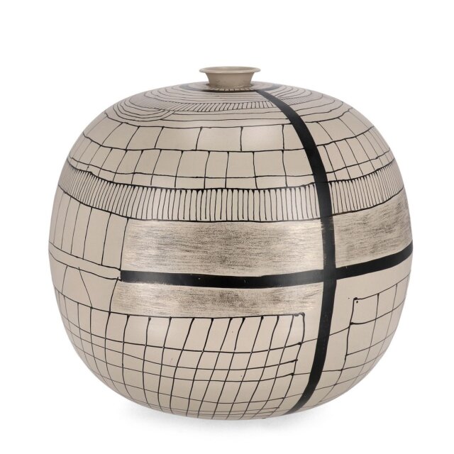 Dekorativna boca Grey Beige D39