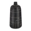 Dekorativna boca Black Grey H44